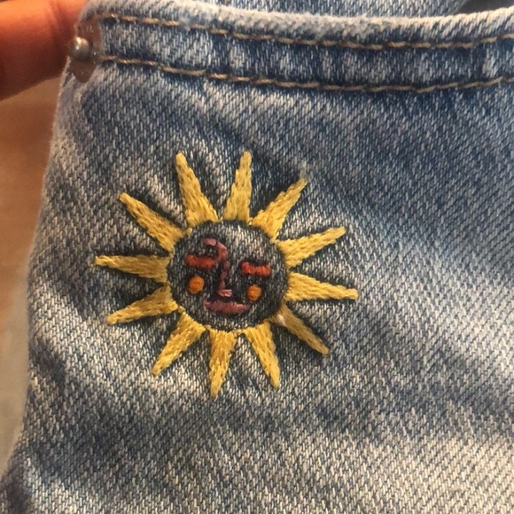 2 Pair Cat & Jack Light Blue Frayed Jean Shorts in great cond size girls XL (14) - Picture 8 of 9